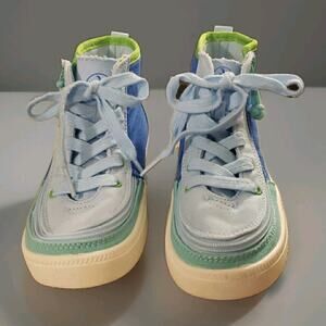 BILLY Footwear Size 13 Kids' Haring multi-blue Colorblock zip Sneakers